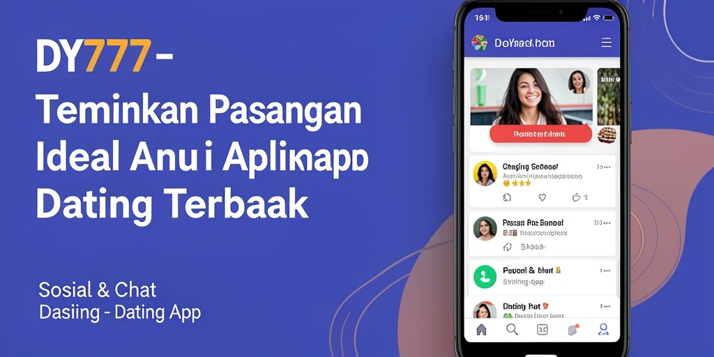 Tampilan antarmuka DY777 yang user-friendly untuk menemukan pasangan.