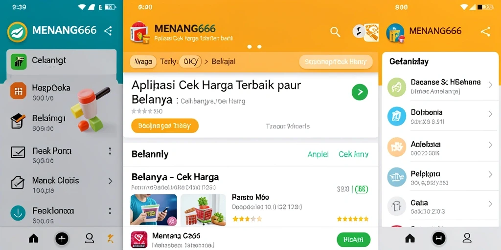 Tampilan antarmuka aplikasi MENANG666 untuk cek harga produk.