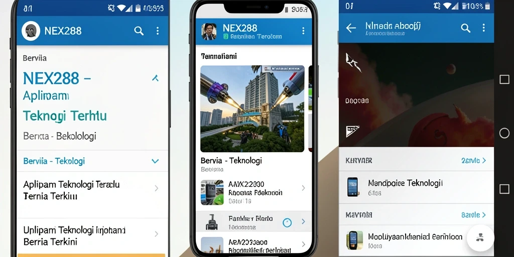Antarmuka NEX288 yang sederhana dan informatif
